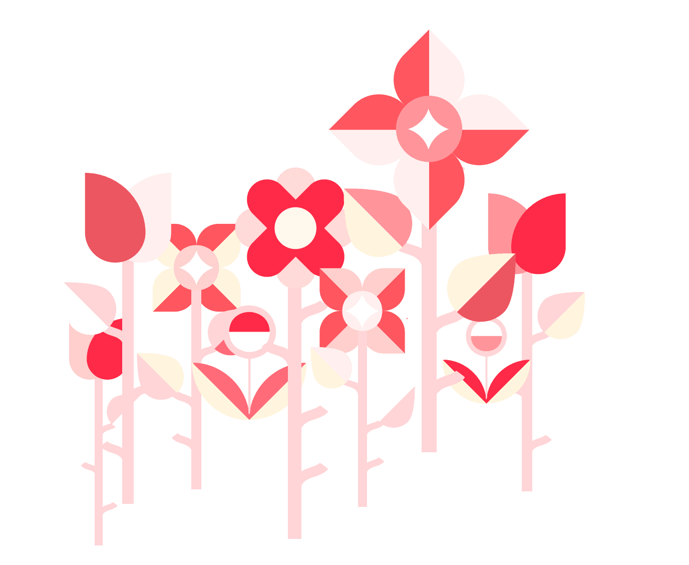 Red flowers